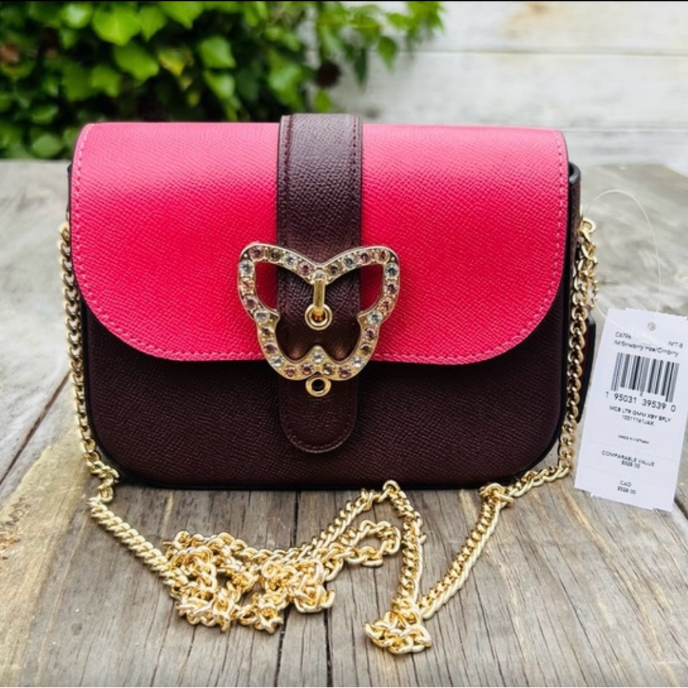 Coach Gemma Colorblock Butterfly Buckle Bag NWT